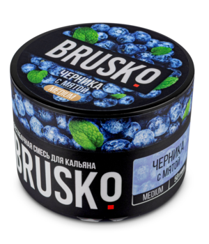Бестабачная смесь Brusko Medium - Черника с Мятой