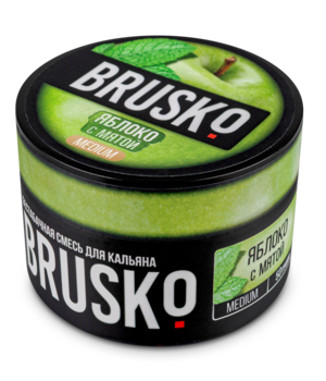 Бестабачная смесь Brusko Medium - Яблоко с Мятой