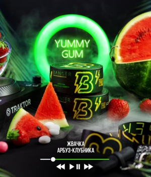 Табак Banger - Yummy Gum (Жвачка Арбуз-Клубника)