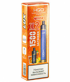 HQD LUX Холодный чай с лимоном / Ice Tea Lemon (Устройство + 2 картриджа)