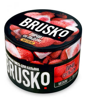 Бестабачная смесь Brusko Medium - Личи со Льдом