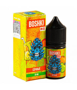 Жидкость BOSHKI Salt - Сочные (Яблочный сок Апельсин Холод Хвоя)