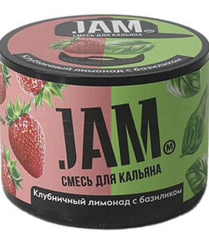 Бестабачная смесь JAM - Клубничный лимонад с базиликом