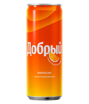 Напиток б/а "Добрый Апельсин" 0,33л ж/б