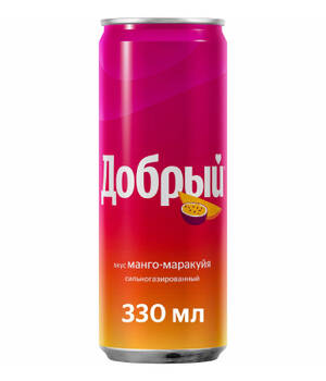 Напиток б/а "Добрый Манго Маракуйя" 0,33л ж/б