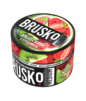 Бестабачная смесь Brusko Medium - Арбуз с Киви и Клубникой