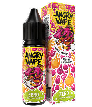 Жидкость Angry Vape Salt - Гадюка Мамба (персик с малиной)