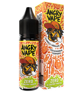 Жидкость Angry Vape Salt - Ленивец Таймлапс (апельсиновая газировка)