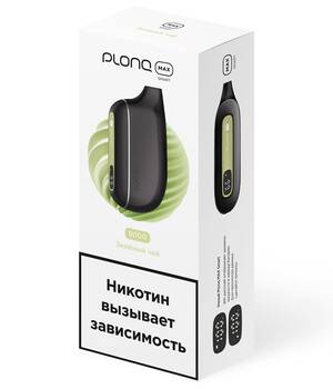 ОЭС PLONQ Max Smart - Зеленый Чай до 8000 затяжек 20мг