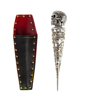 Шило-вилка для табака Scull 4 Silver