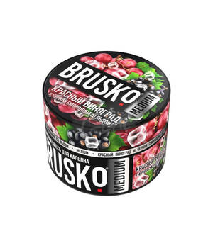 Бестабачная смесь Brusko Medium - Красный виноград чёрная смородина со льдом